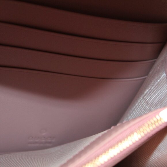 NWT GUCCI GG Jumbo Leather Embossed Continental Wallet Snap 772791 - Picture 7 of 9